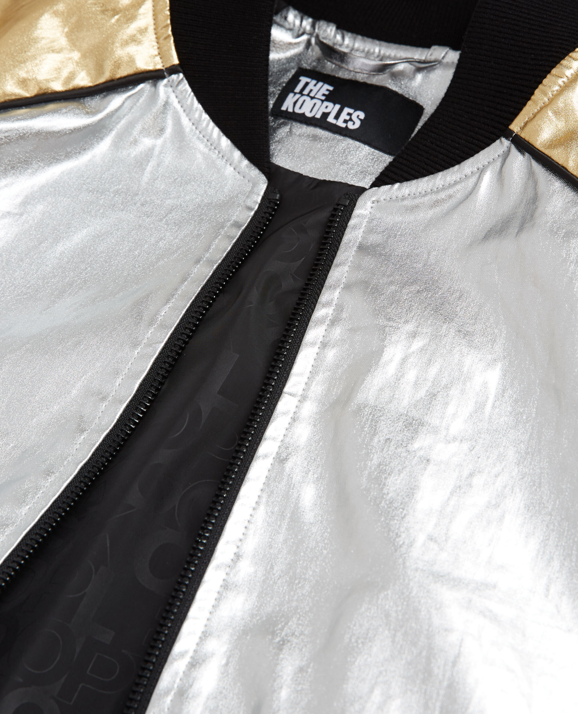 Two-tone jacket, SILVER / GOLD, hi-res image number null