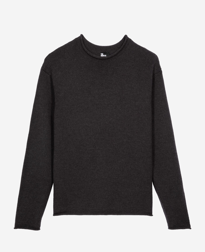 The Kooples H MIDDLE GREY MEL grey wool sweater