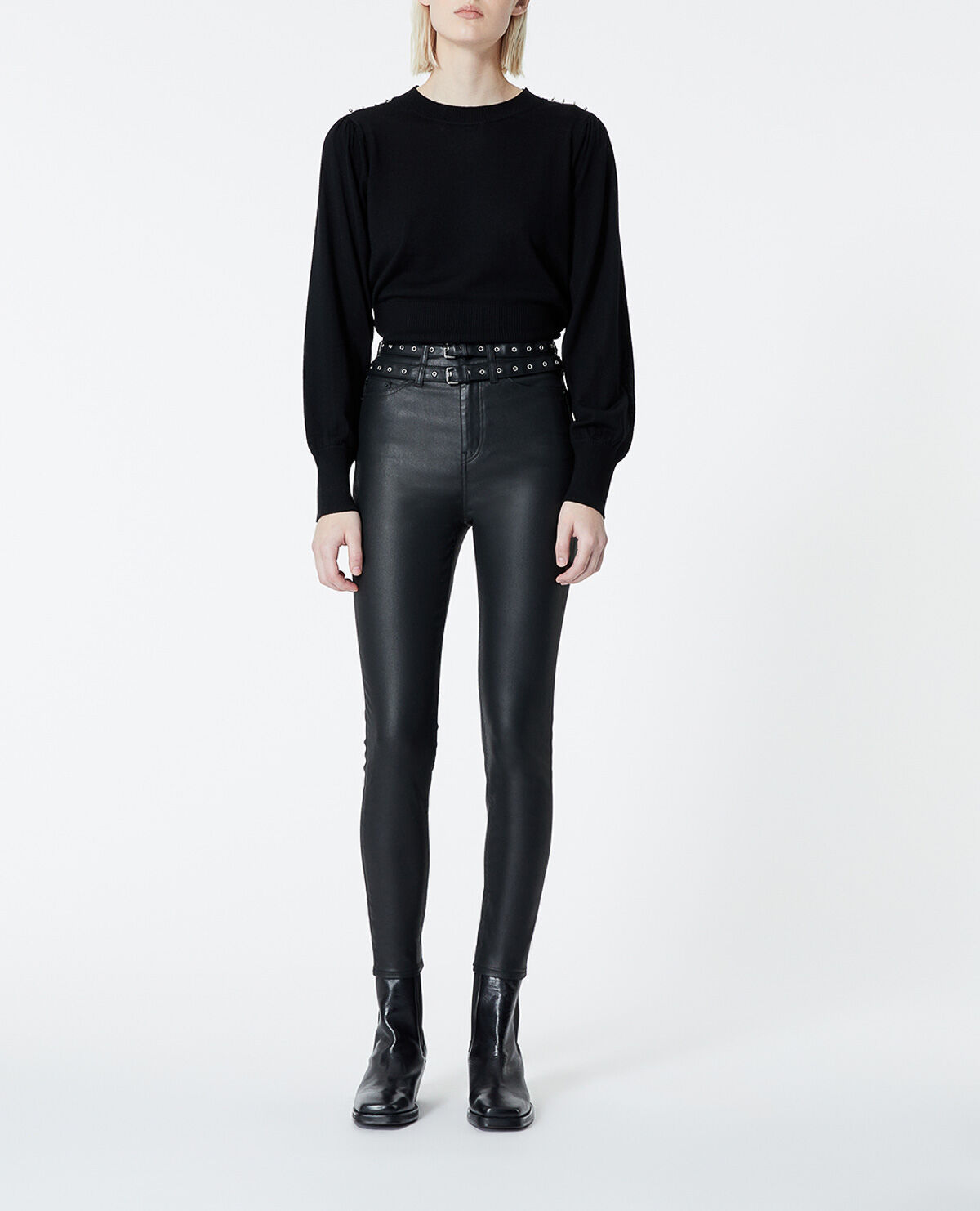 Kooples top leather pants