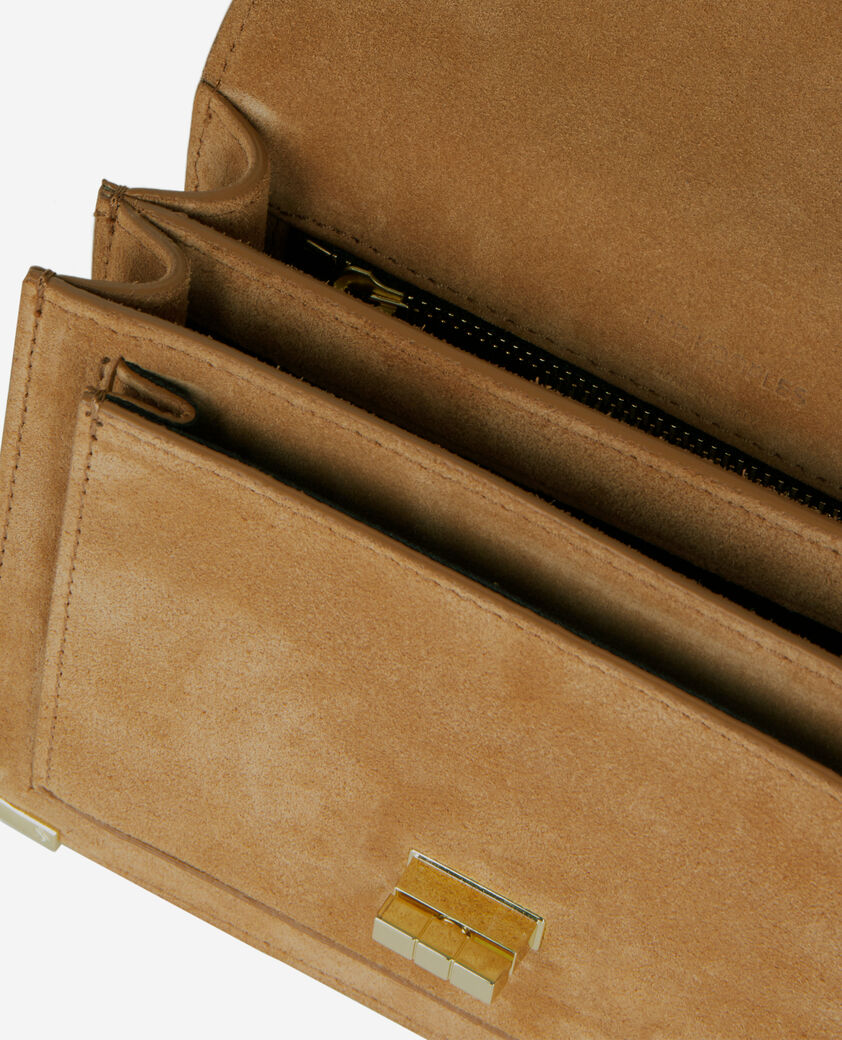 The Kooples FEMME CAMEL / BROWN sac emily small en cuir camel