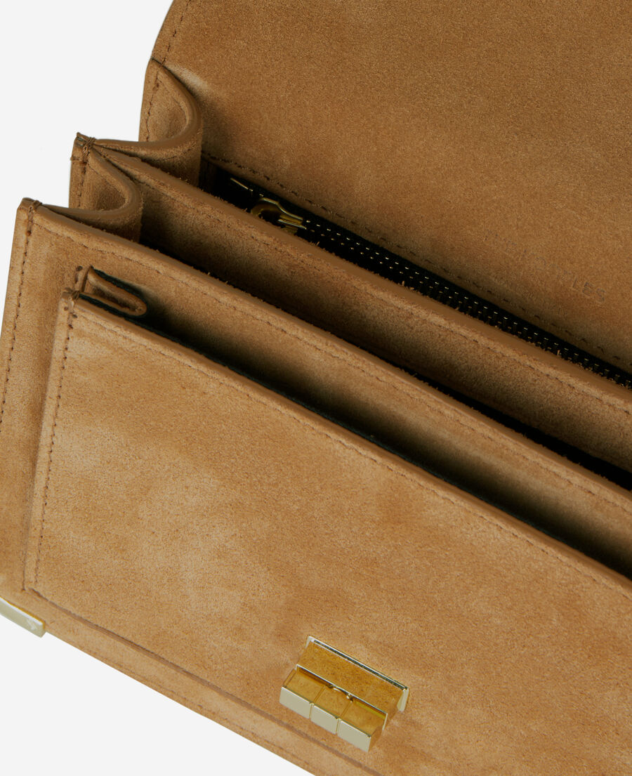 The Kooples F CAMEL / BROWN small emily bag in camel leather