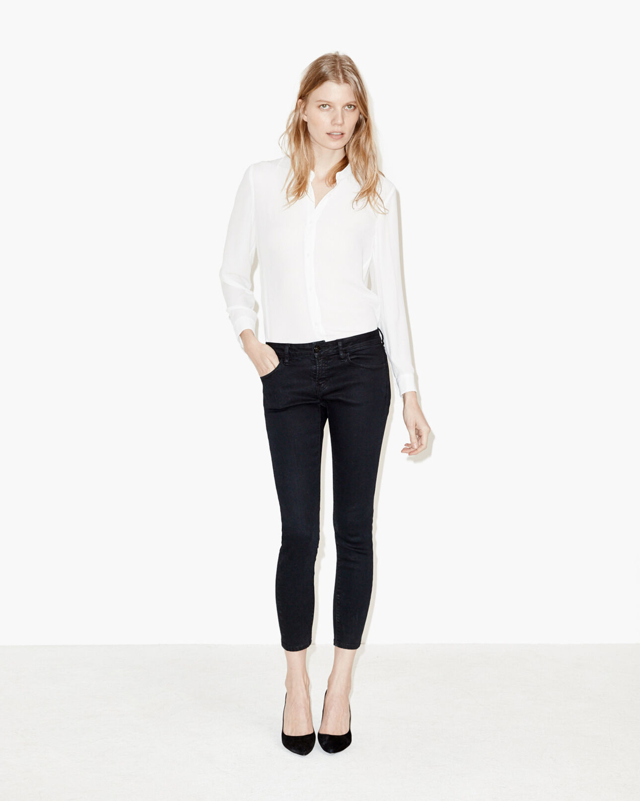 The Kooples MUJER WHITE camisa blanca