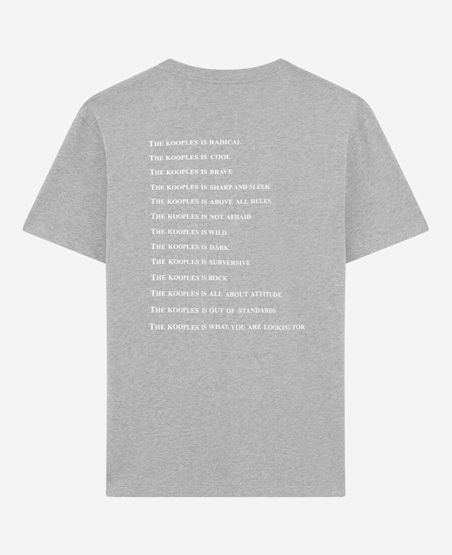 The Kooples HOMME GREY MELANGE t-shirt what is gris