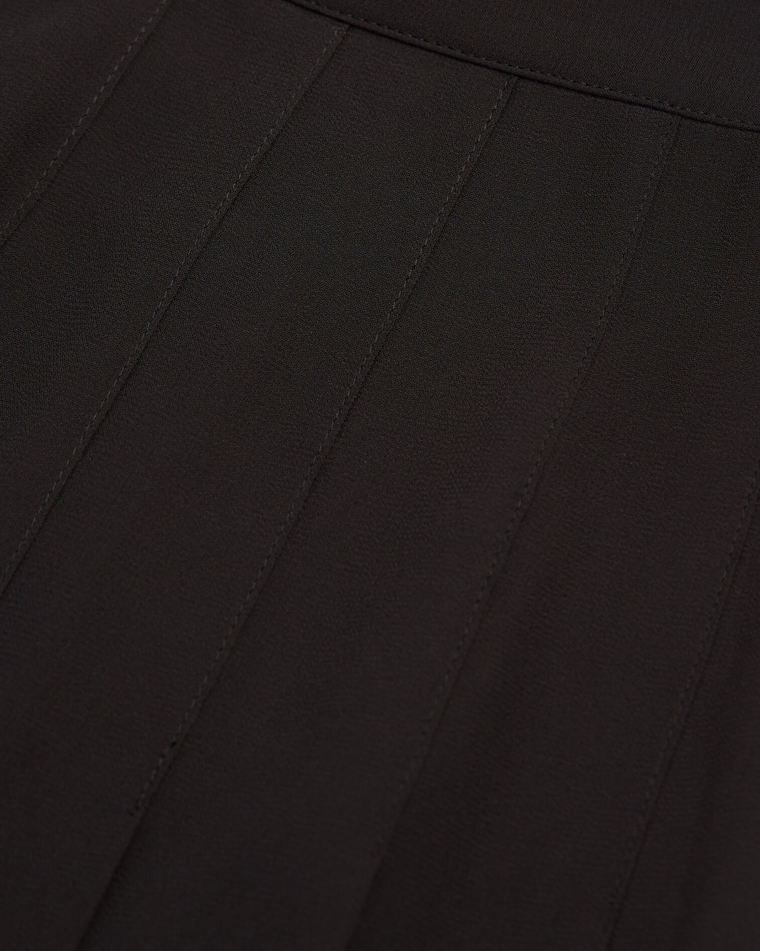 Jupe courte fluide noire plissée, BLACK, hi-res image number null
