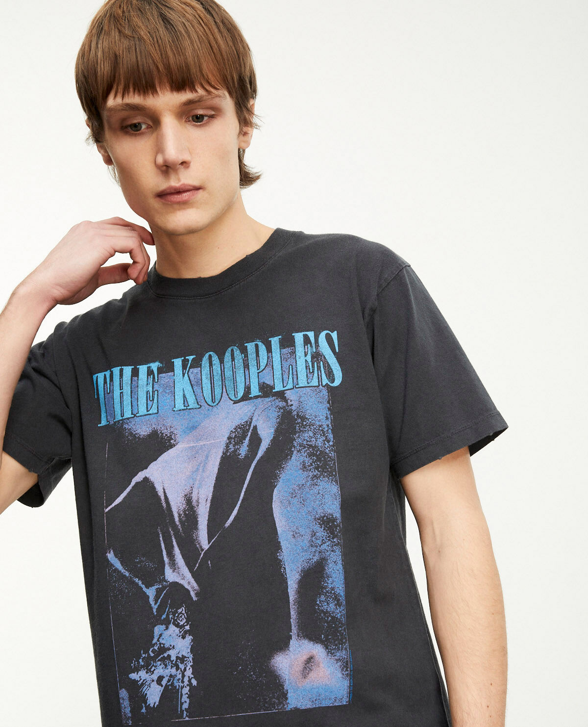 Faded print t shirt