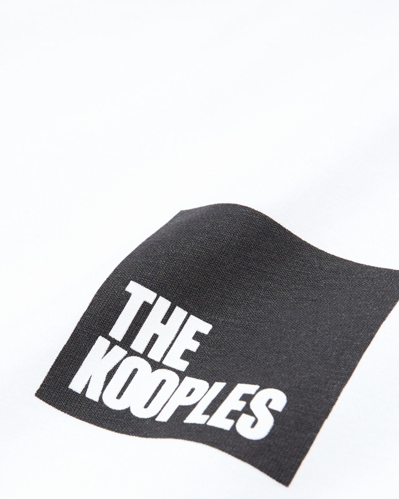 The Kooples WOMEN SNOW WHITE white t-shirt with the kooples logo