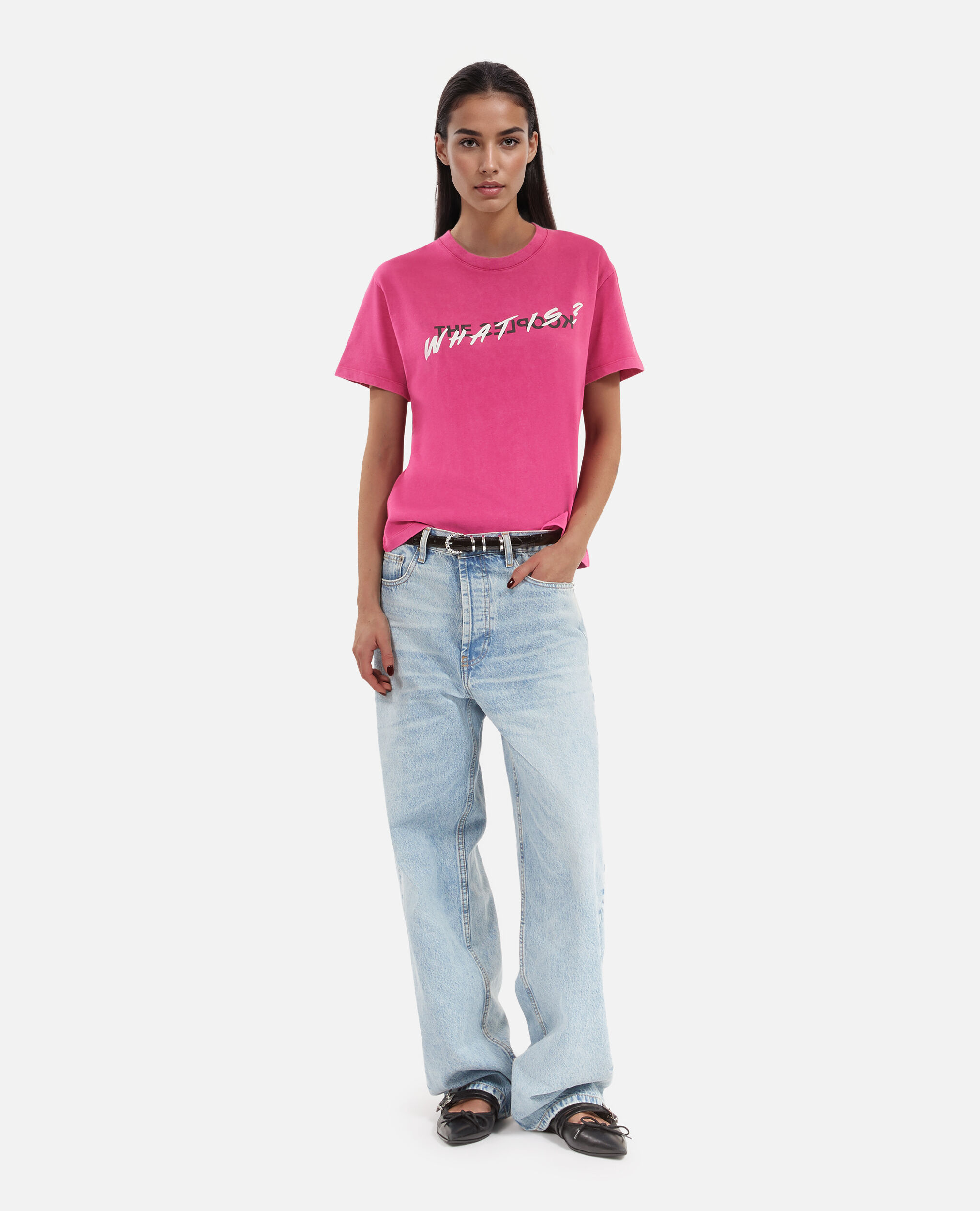 Pink What is t-shirt, FUSHIA, hi-res image number null