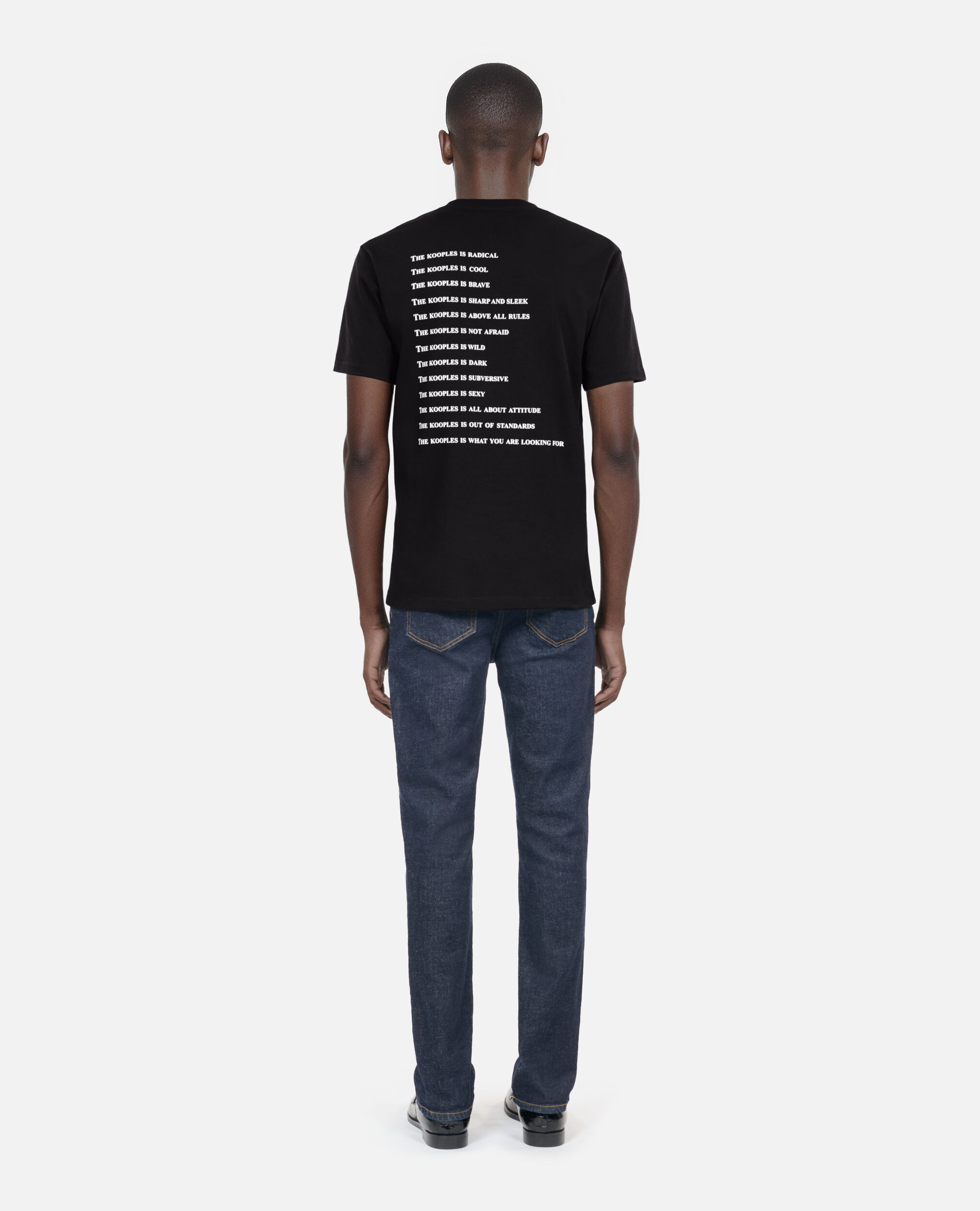 Men's what is black t-shirt, BLACK, hi-res image number null