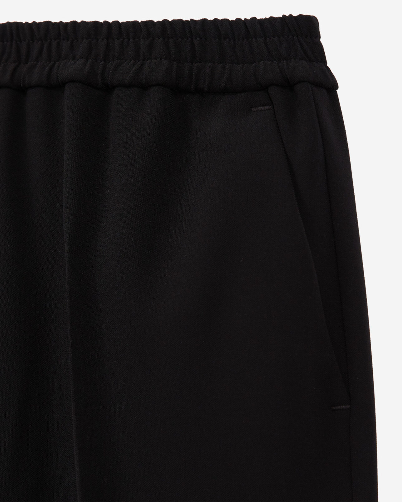 The Kooples WOMEN BLACK flowing black pants with elastic waist