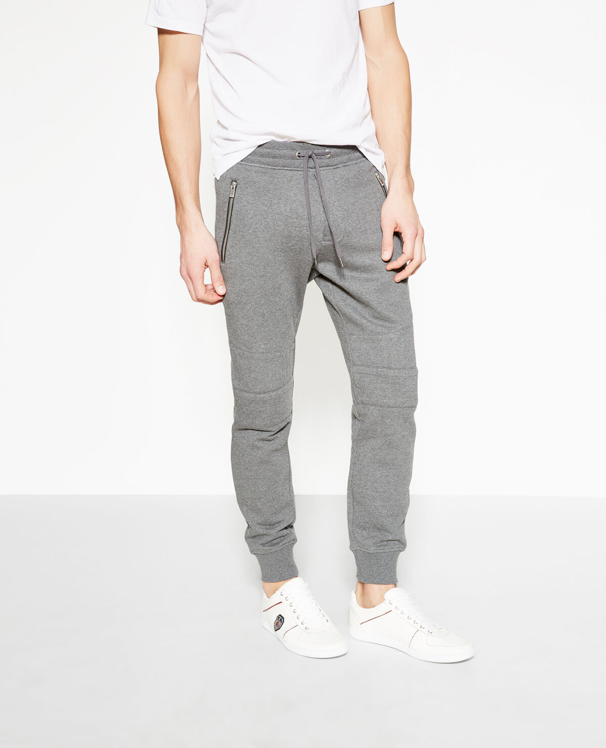 Grey biker joggers 2025