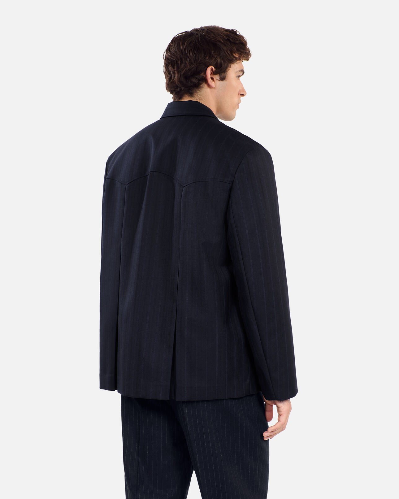 The Kooples HOMBRE NAVY blazer estilo kimono rayas azul