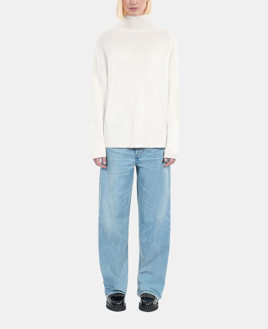 The Kooples WOMEN ECRU ecru cashmere sweater 