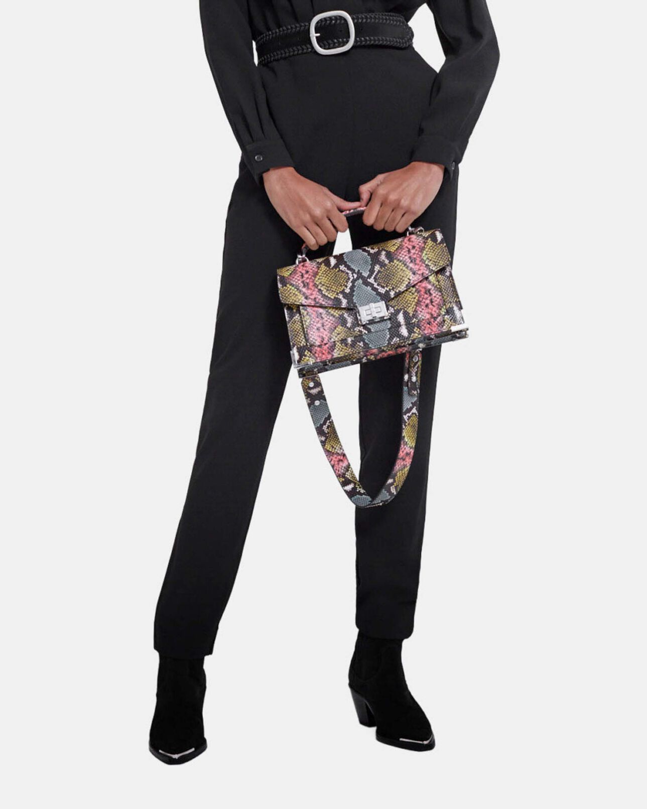 The Kooples WOMEN MULTICOLOR medium emily bag in multicolored leather