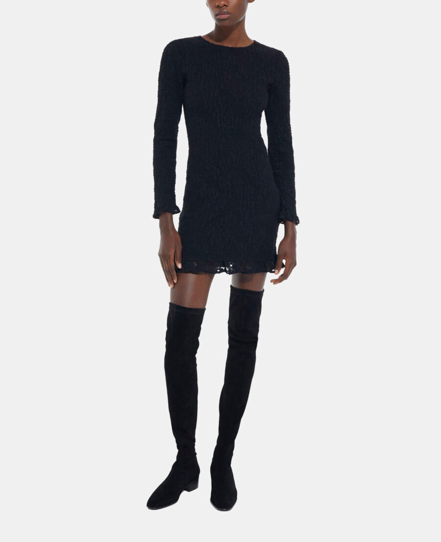 short black lace dress