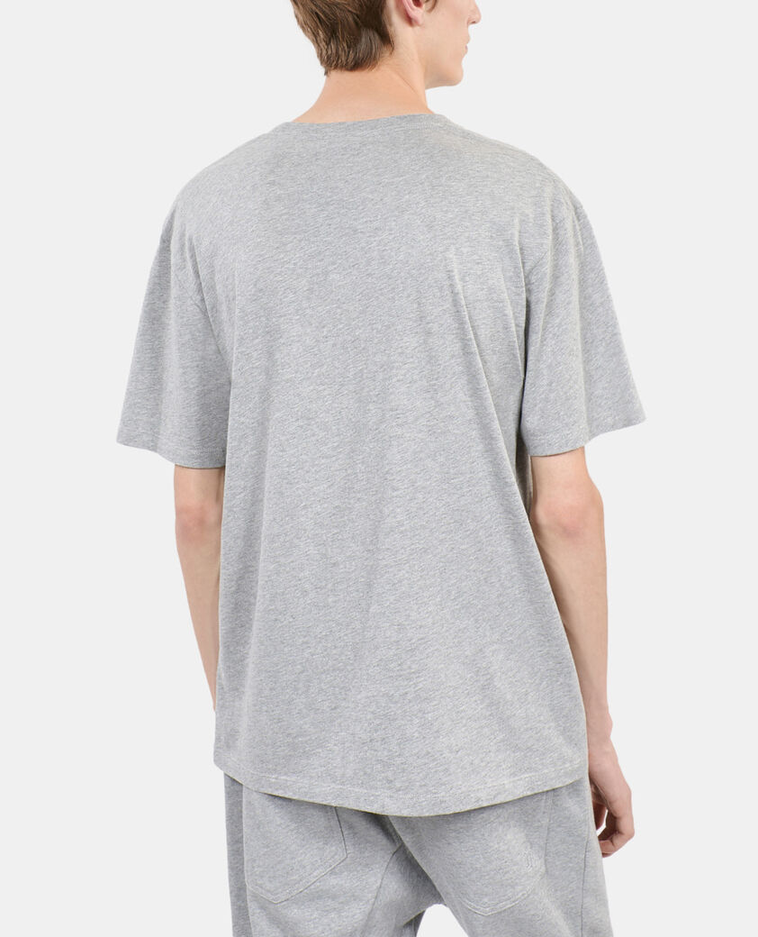 The Kooples HOMME GREY MELANGE t-shirt blason gris