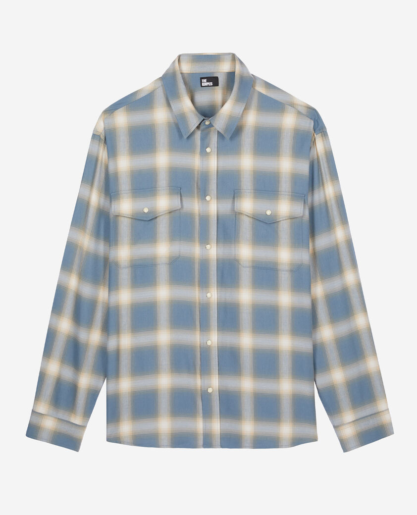 The Kooples HOMBRE BLUE GREY camisa de cuadros