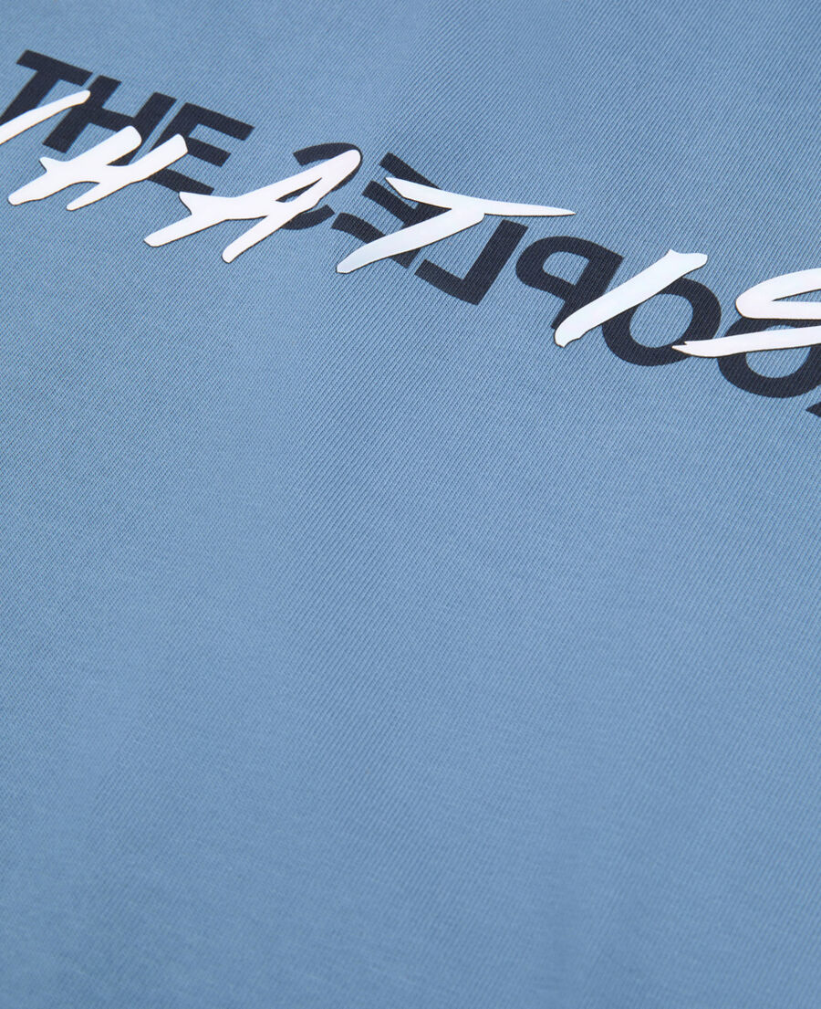 The Kooples MEN STONE BLUE light blue what t-shirt