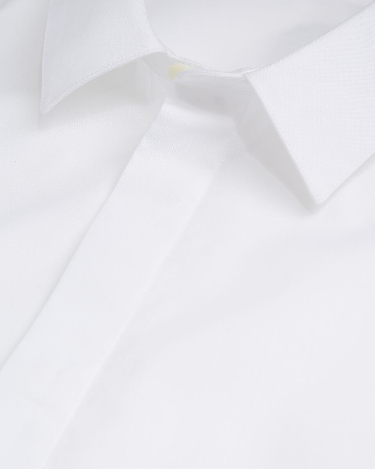 The Kooples H WHITE white cotton shirt with classic collar