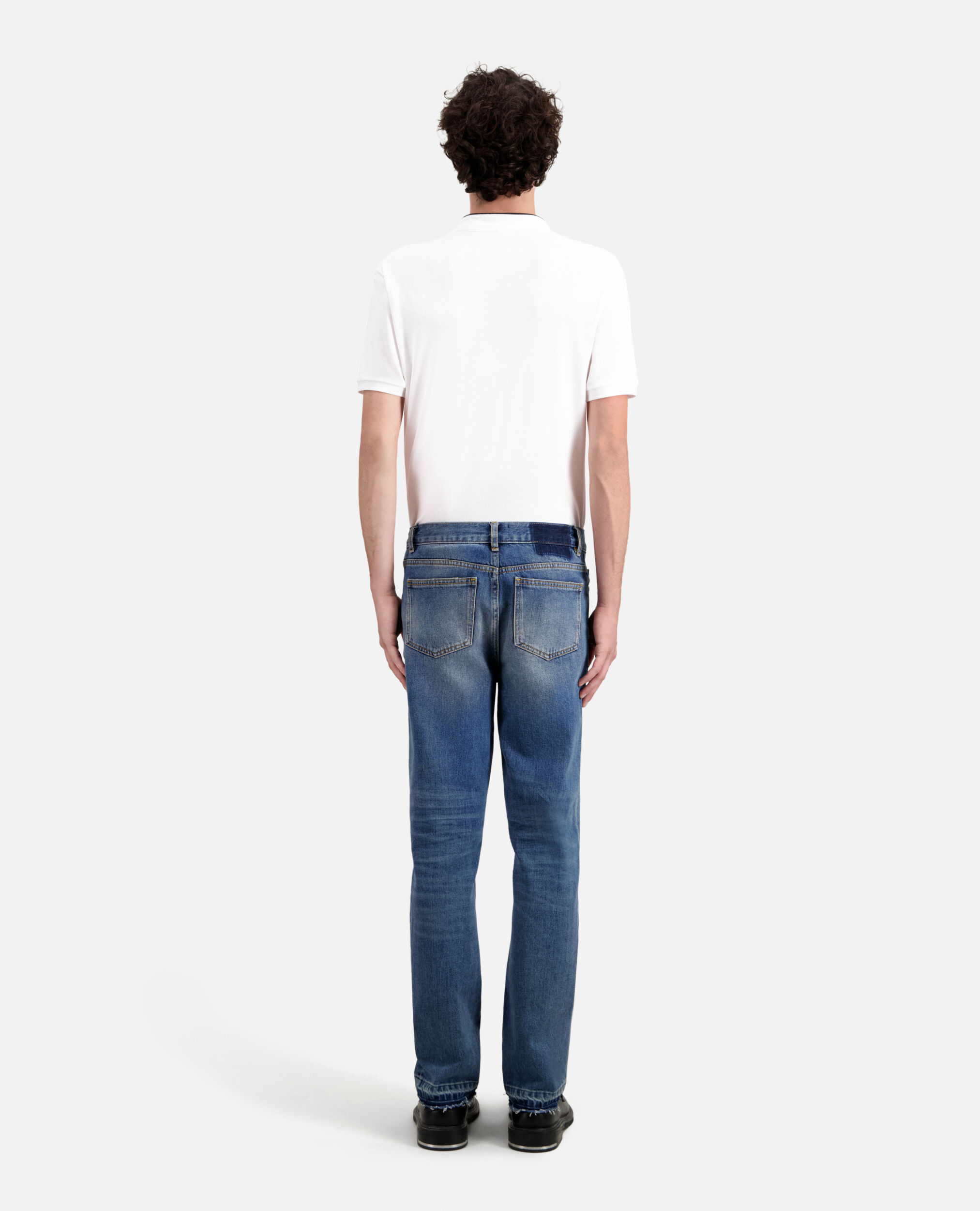 Straight blue jeans, BLUE, hi-res image number null
