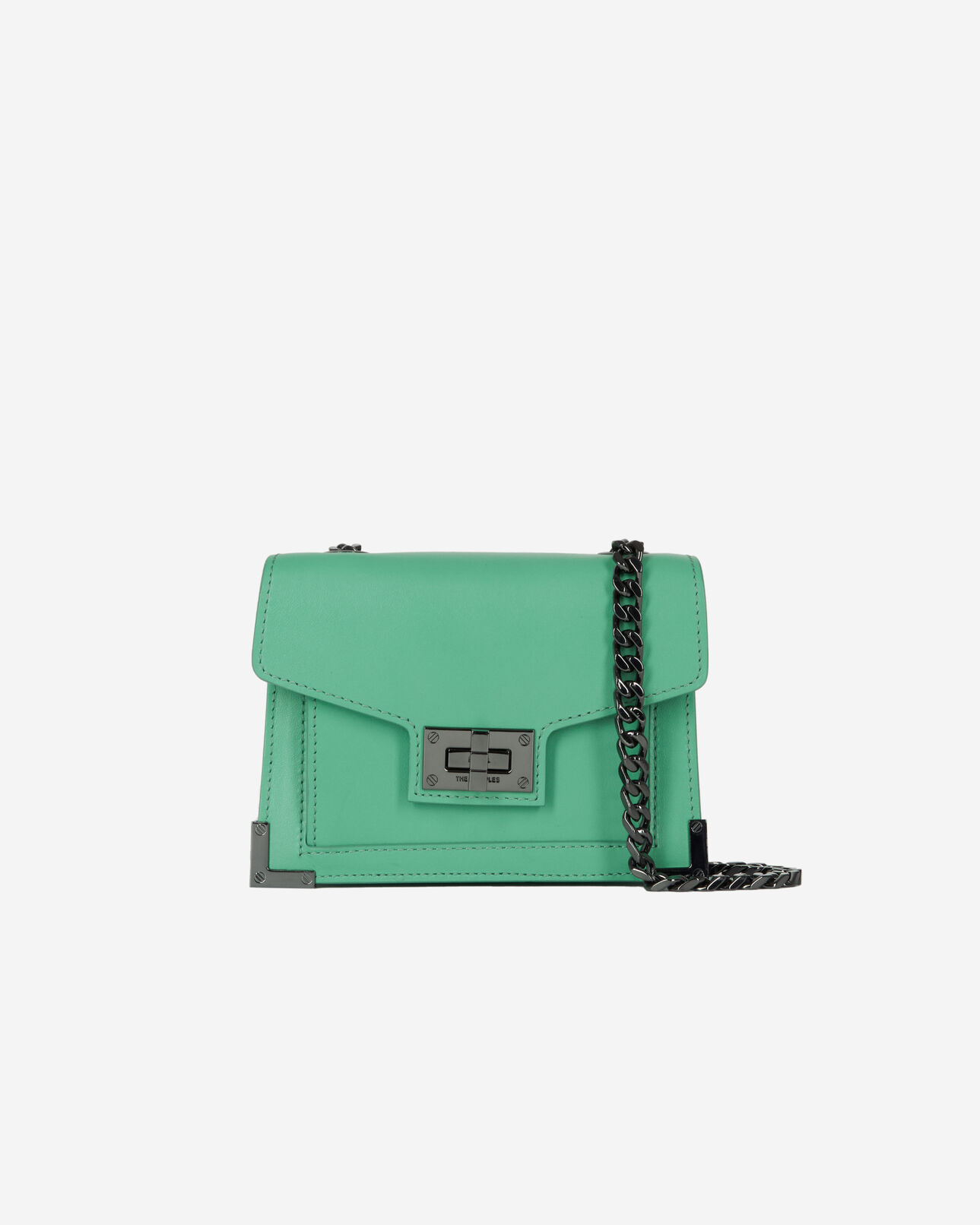 The Kooples WOMEN MINT emily nano green leather bag