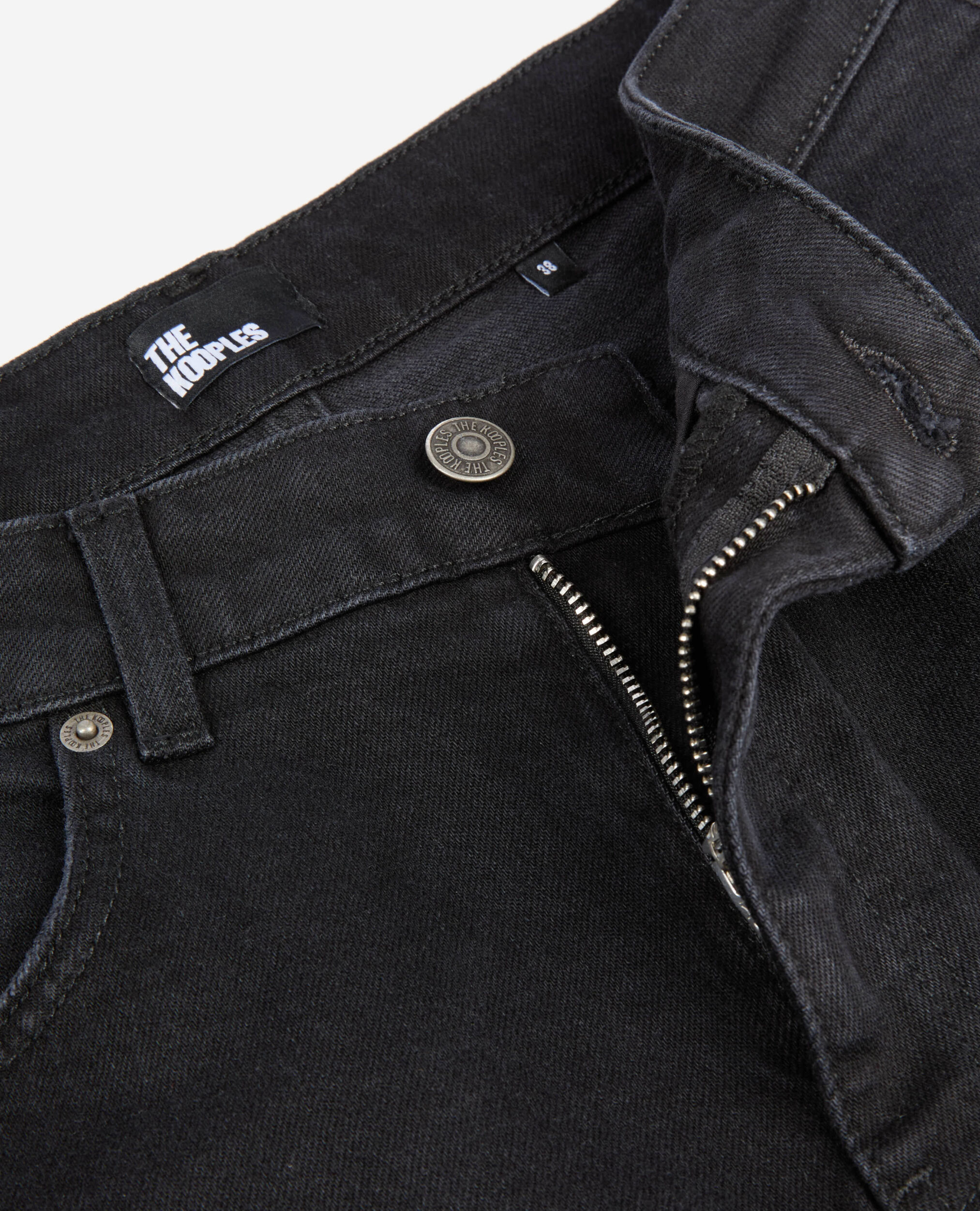 Black flare jeans, BLACK WASHED, hi-res image number null