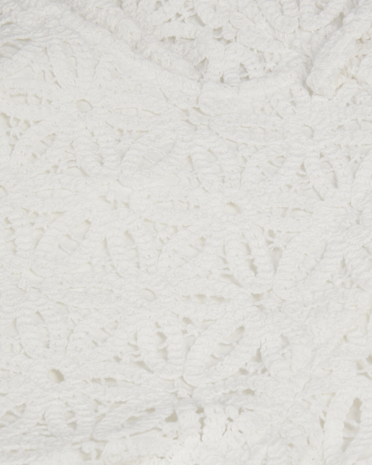 The Kooples FEMME WHITE short en guipure blanc