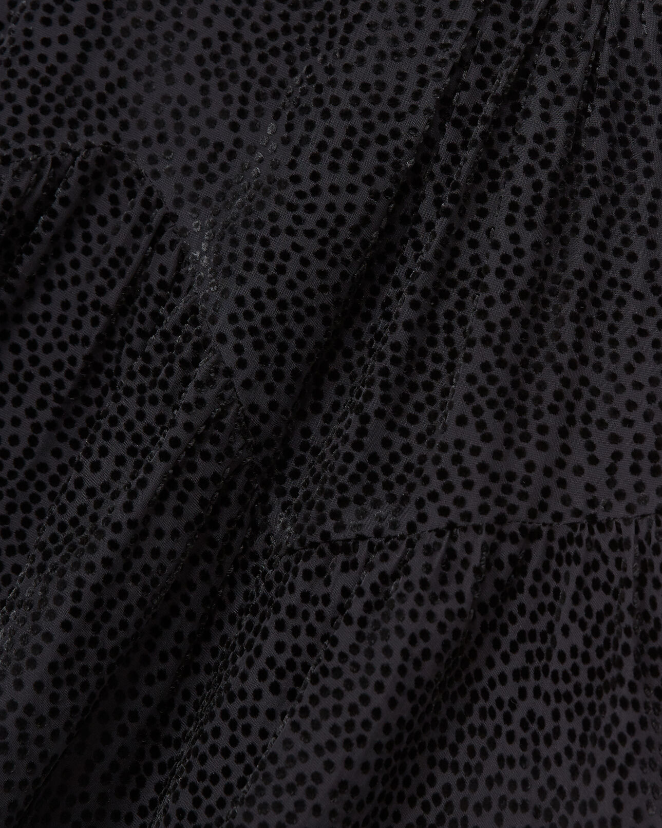The Kooples MUJER BLACK falda corta fluida negra motivo lunares