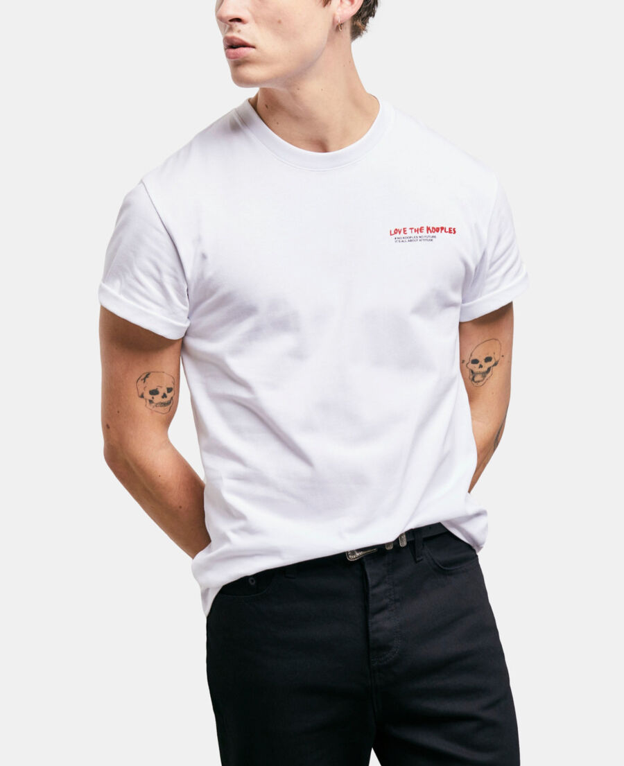 t-shirt homme i love kooples blanc