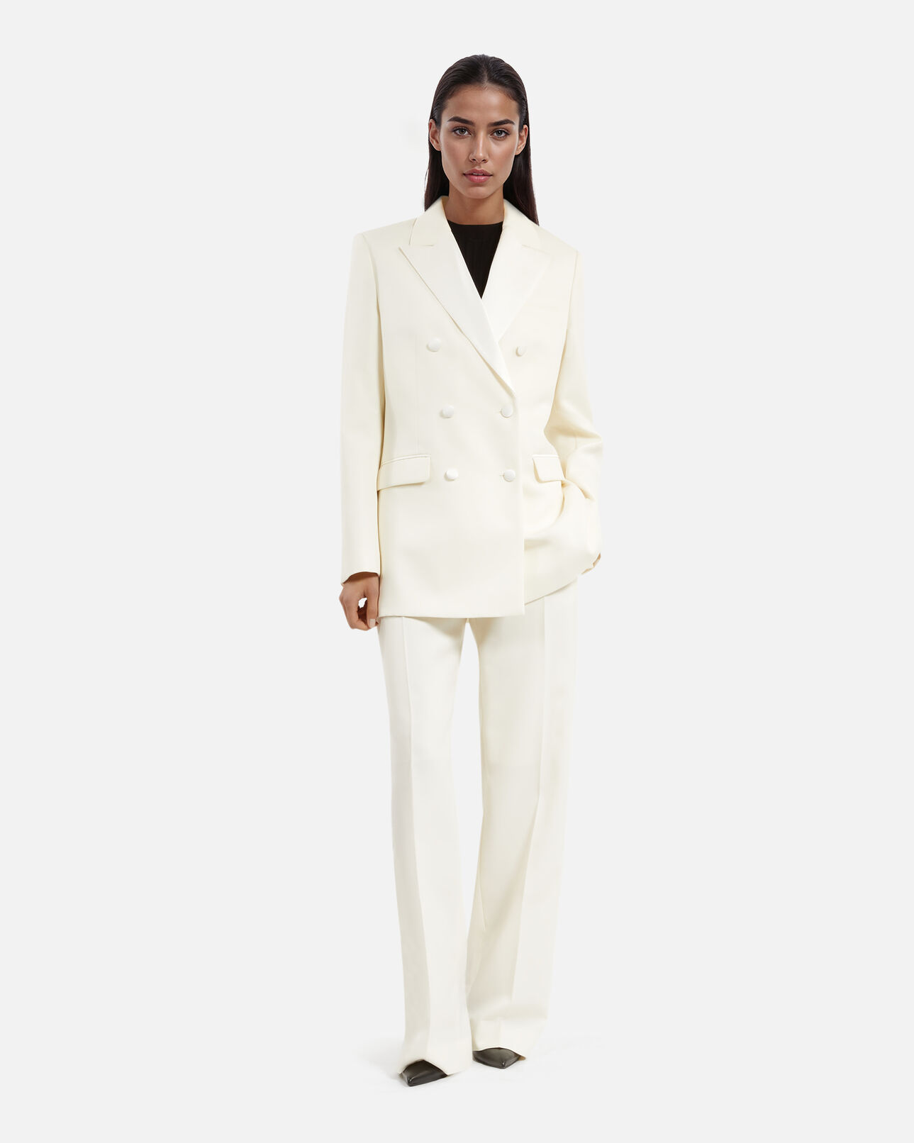 The Kooples DAMEN ECRU smokingjacke ecru