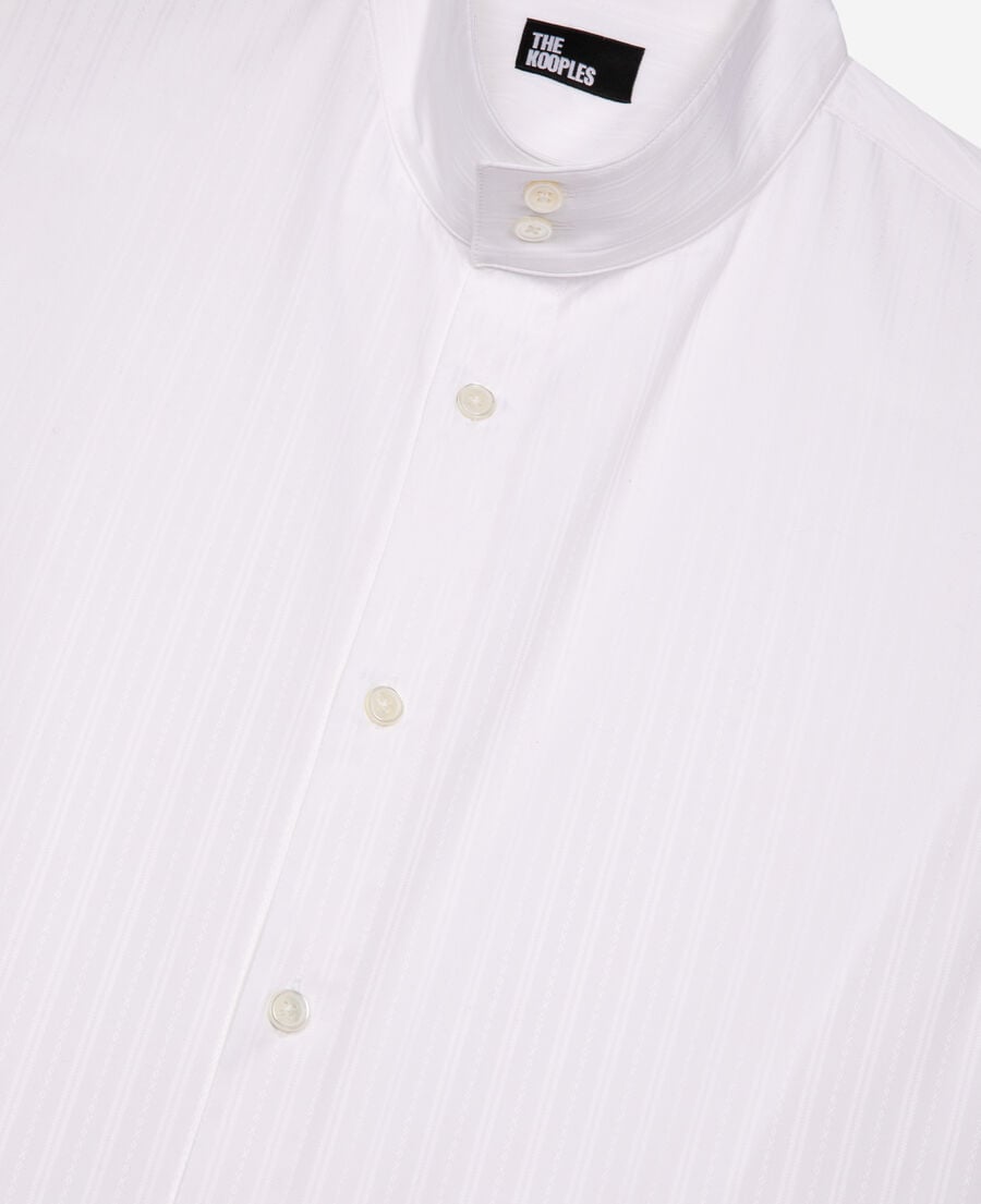 The Kooples MEN WHITE white striped formal shirt