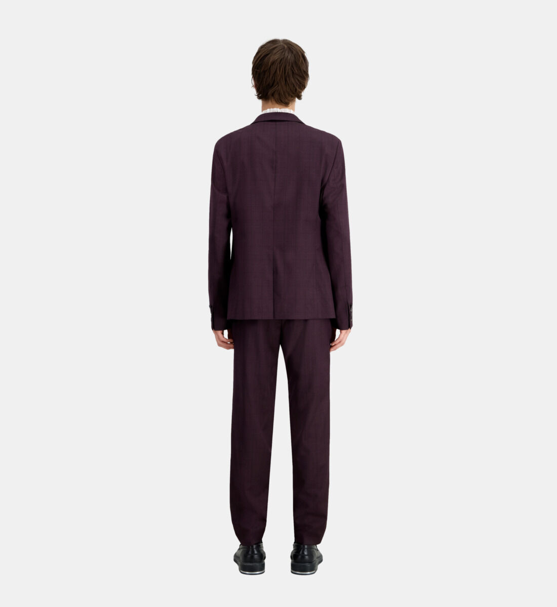 Veste a deals carreaux bordeaux