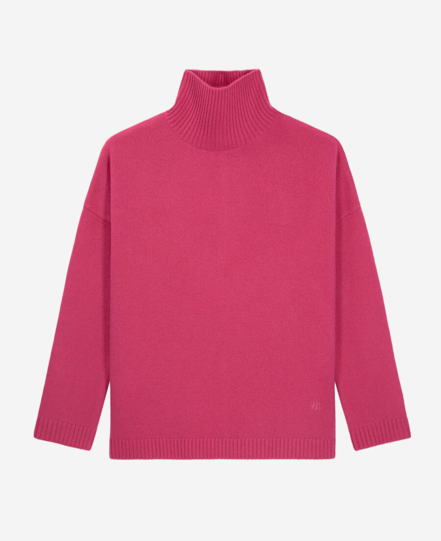 pink cashmere-blend sweater