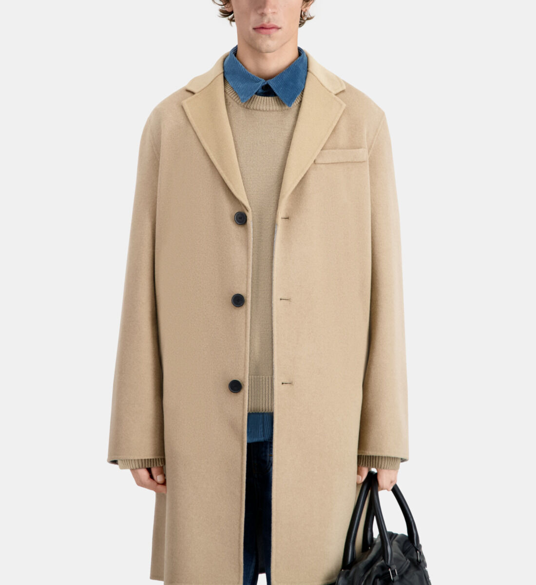 Long tan wool coat store