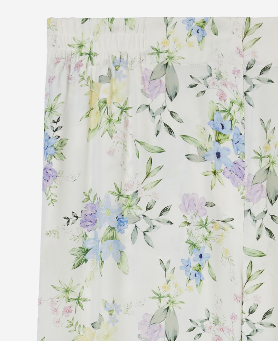 The Kooples DAMEN LIGHT BLUE/WHITE hose mit print