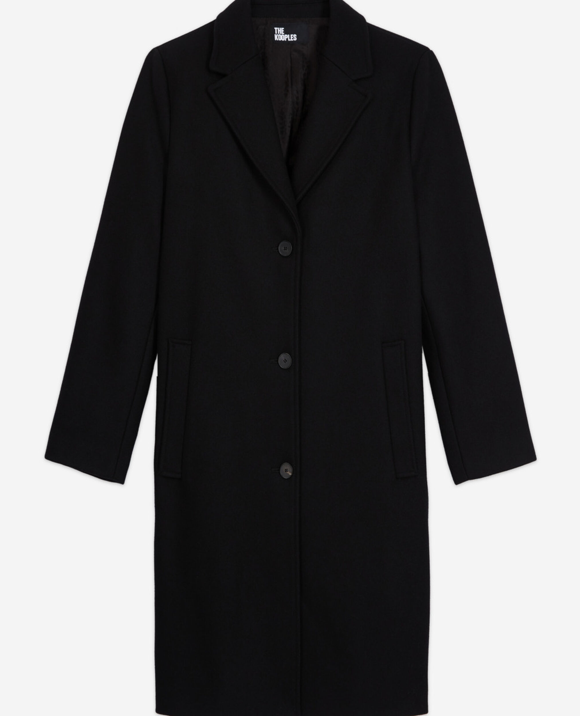 Schwarzer Wollmantel, BLACK, hi-res image number null