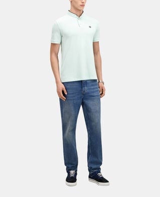 The Kooples H OCEAN green cotton polo t-shirt