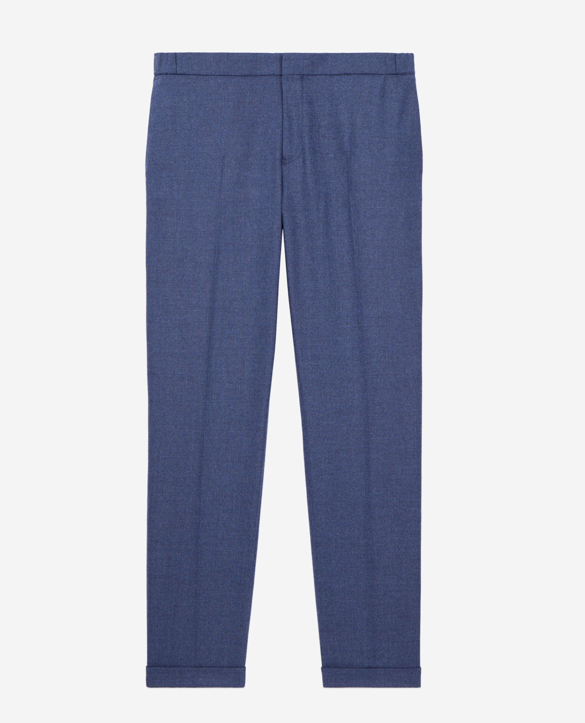 Blue flannel trousers, BLUE, hi-res image number null