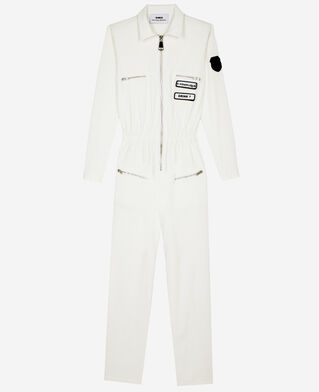 The Kooples FEMME ECRU combinaison the kooples x carolina ritzler écrue en coton