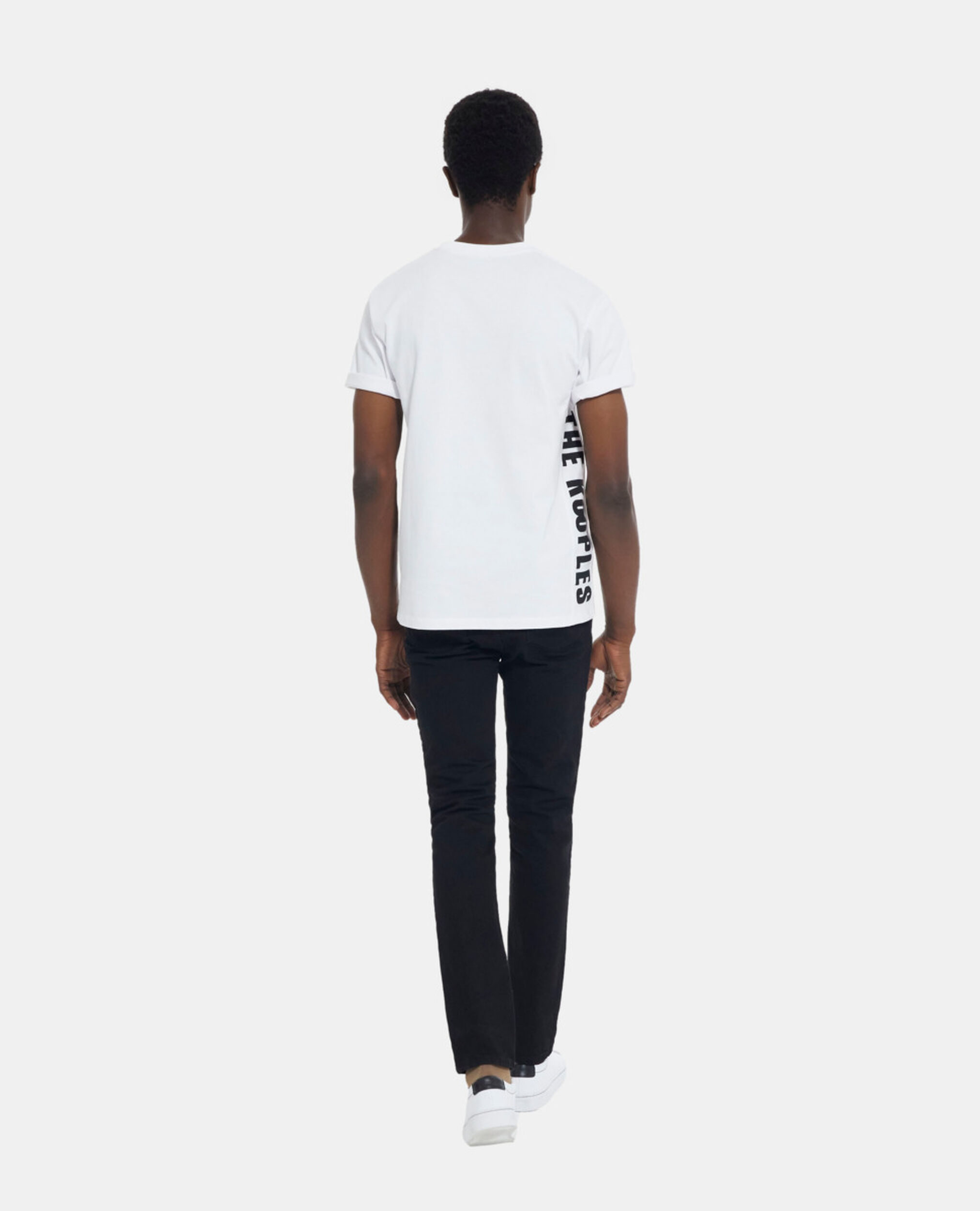 White T-shirt with The Kooples logo, WHITE, hi-res image number null