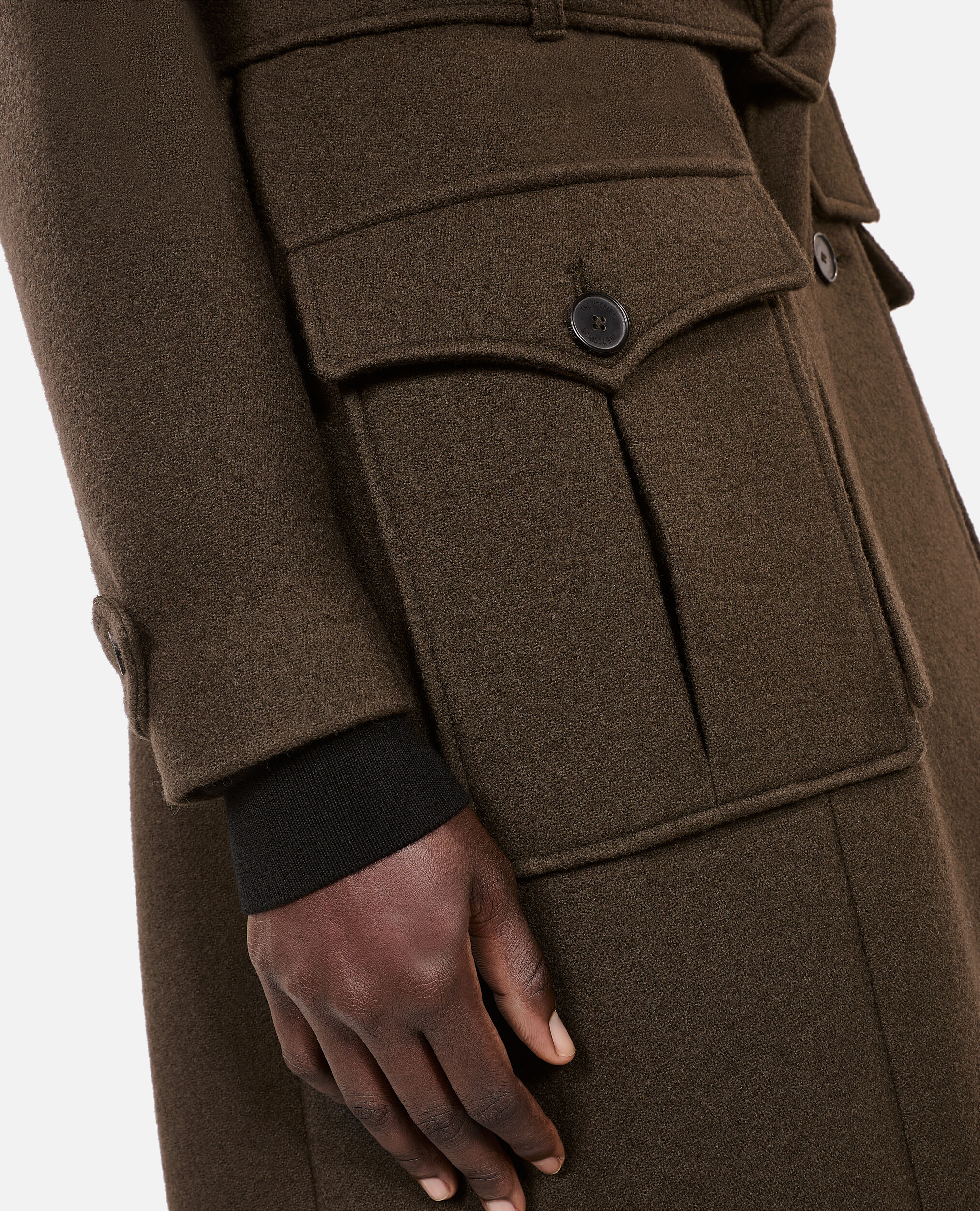 Khaki wool coat womens deals