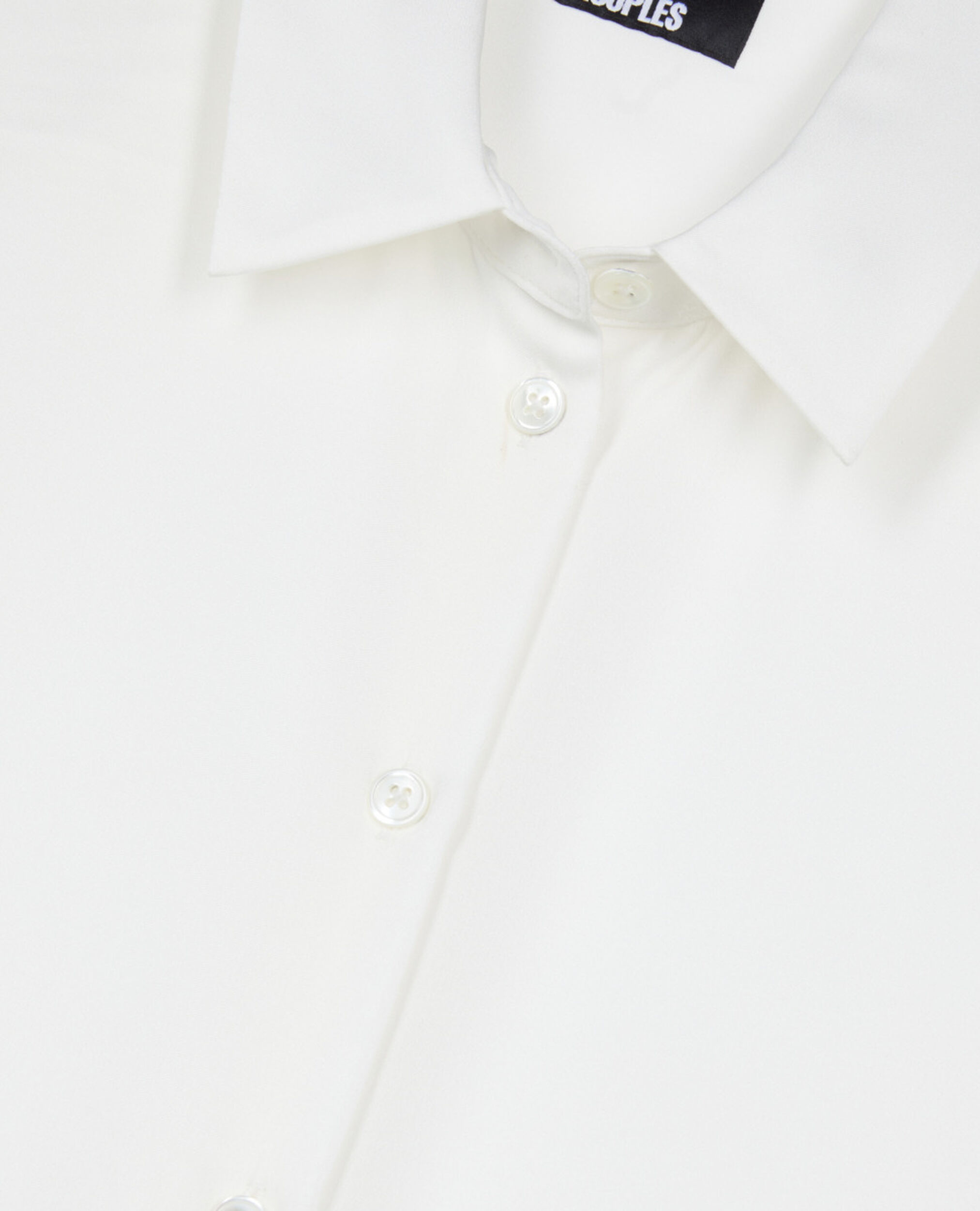 White silk shirt , WHITE, hi-res image number null
