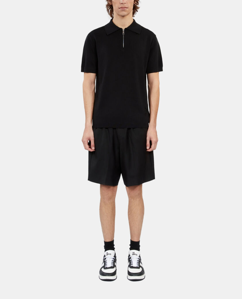 The Kooples H BLACK black knitted polo t-shirt