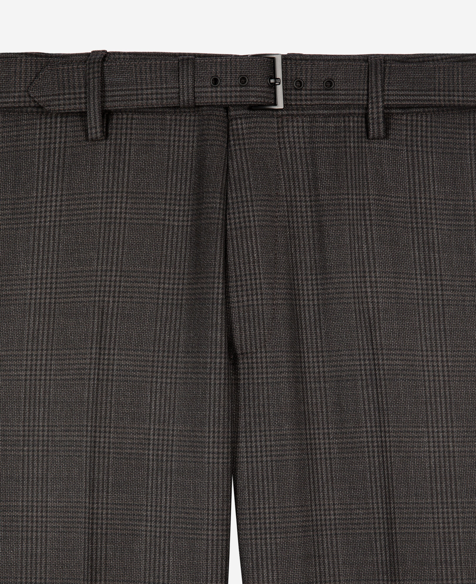 The Kooples HERREN DARK GREY graue anzughose aus prince-of-wales-wolle