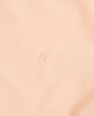 The Kooples H ANTIC PINK / SAUMON coral-orange cotton shirt with breast pocket
