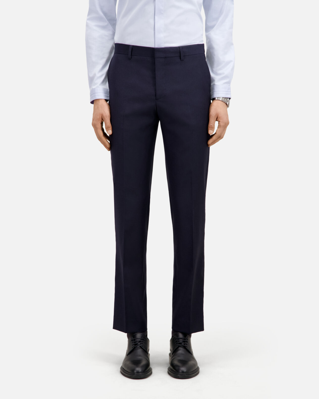 The Kooples HOMME NAVY pantalon de costume bleu marine en laine