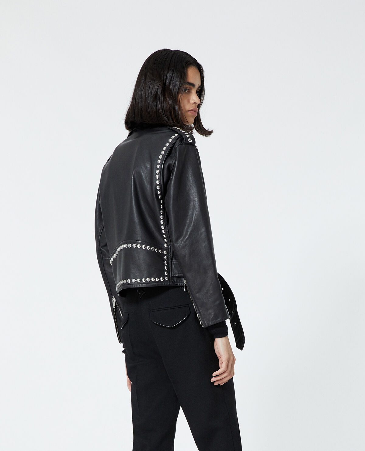 Set leather jacket clearance
