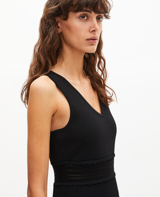 The Kooples F BLACK short black mesh dress