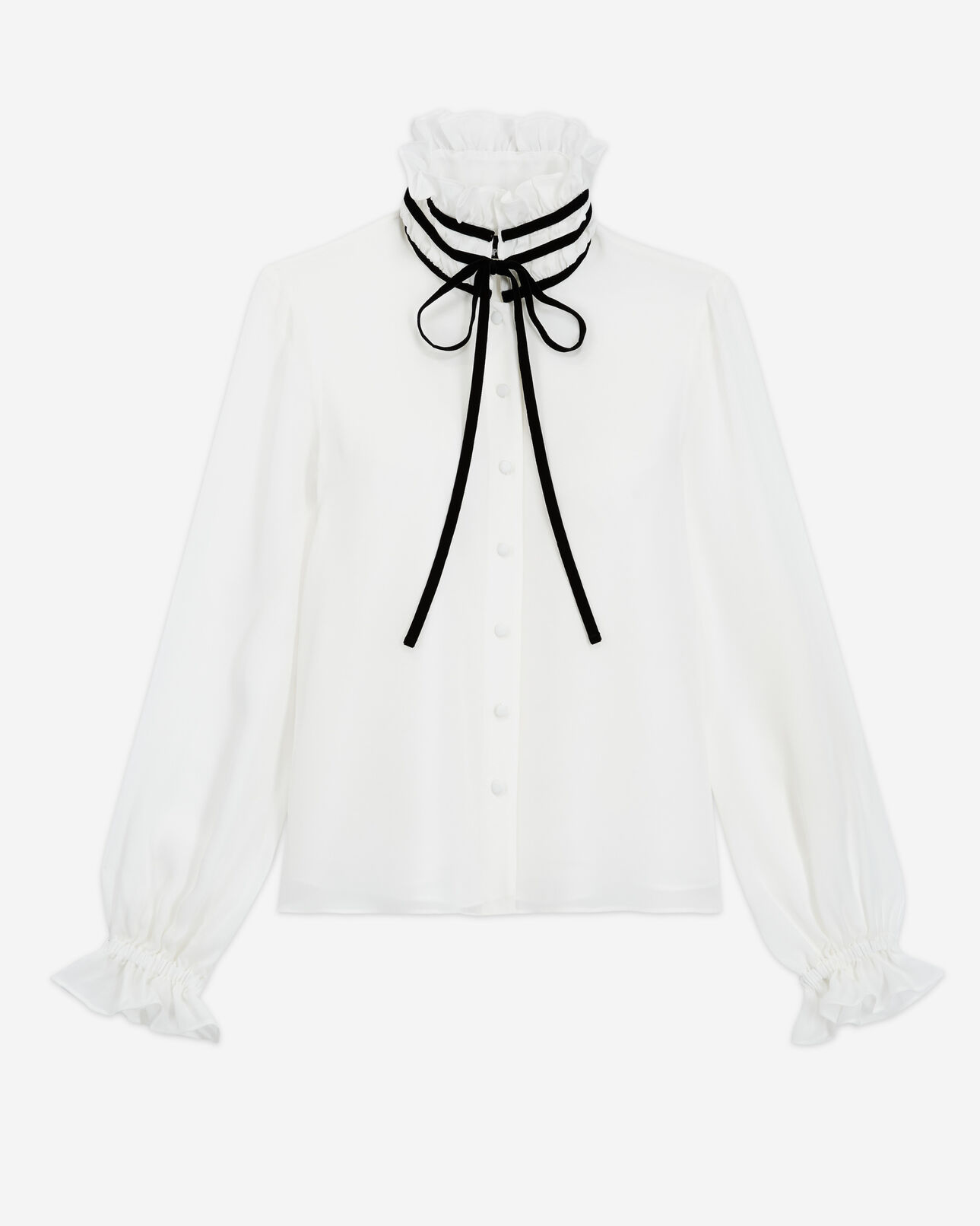 The Kooples F WHITE white silk top