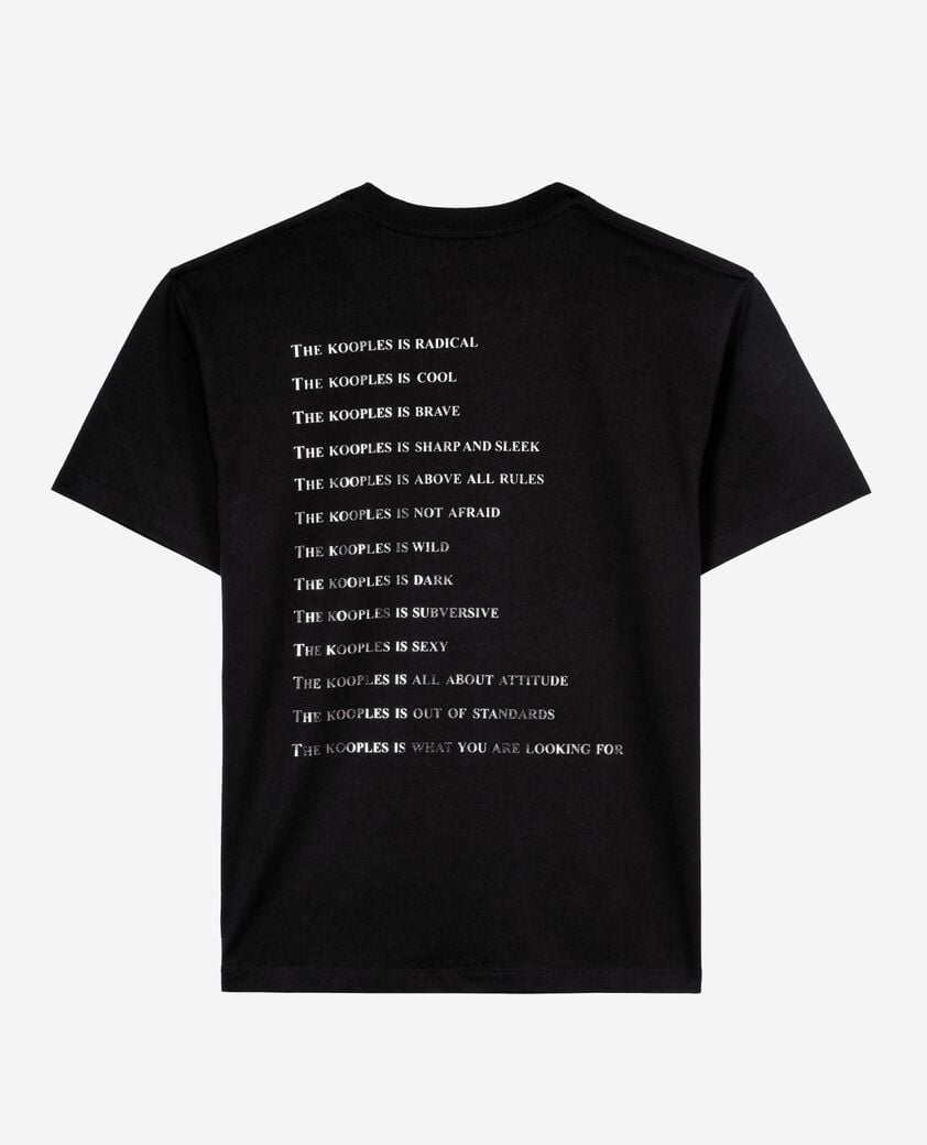 The Kooples FEMME BLACK t-shirt what is avec strass noir