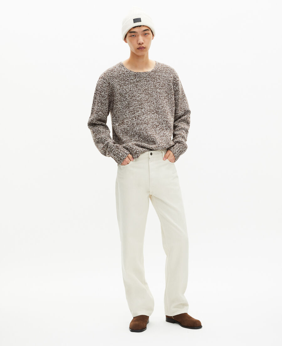 The Kooples MEN ECRU hat with ecru lapel